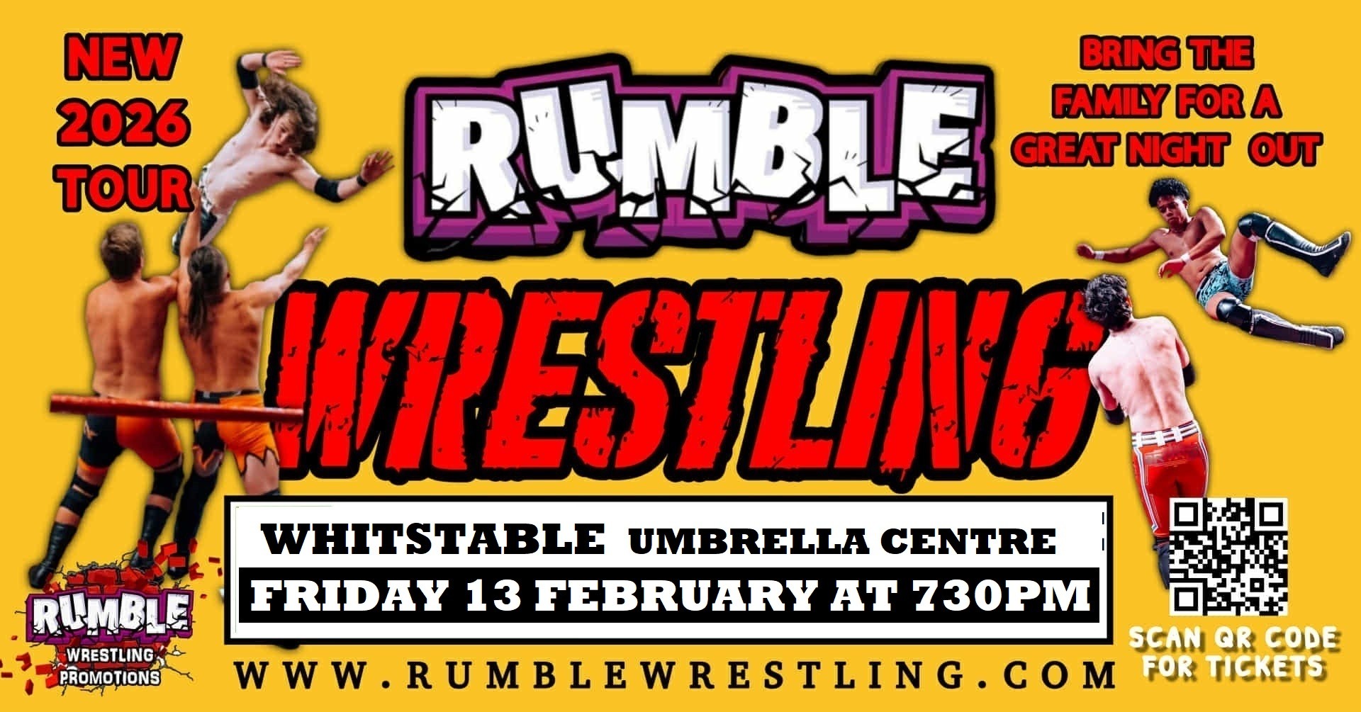 Rumble Wrestling Comes to Whitstable 2026